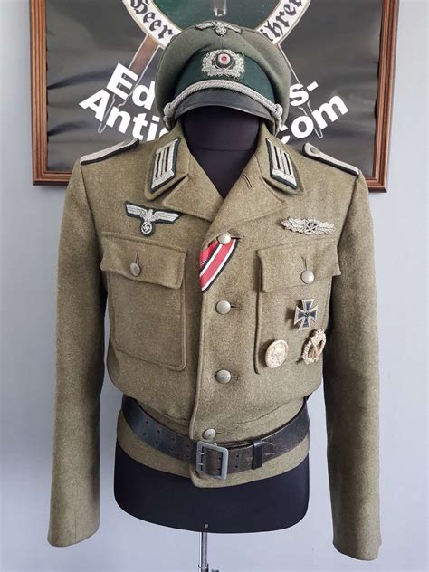 German Army M44 Pionier Officer Tunic And Visor