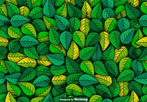 Vector Green Leaves Seamless Pattern 149288 Vector Art At Vecteezy