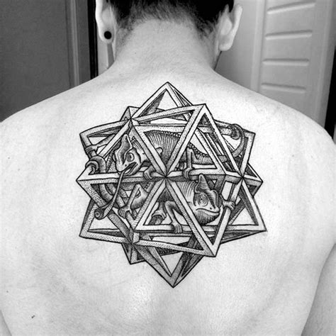 Mc escher tattoos can be unique opportunities to use the body as a canvas. ilusion de Escher