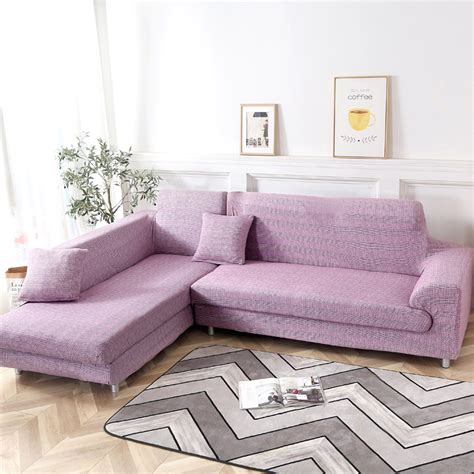 Shop for sectional couch covers in slipcovers. Sofa Covers for L Shape, 2pcs Polyester Fabric Stretch ...