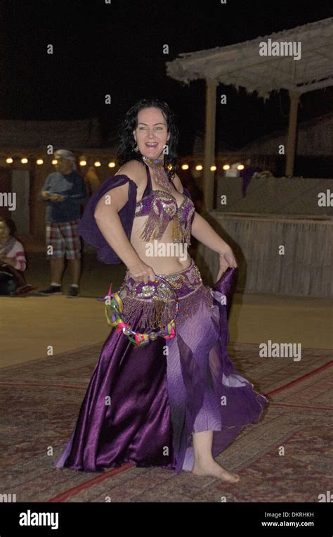 Female Belly Dancer Dubai Uae Stock Photo Alamy
