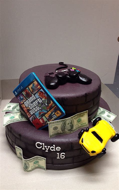 Making of der playstation 5 torte (ps5 cake) für einen guten zweck / motivtorte mit gutem motiv. GTA cake | Tortas para hombres, Como decorar un cumpleaños ...