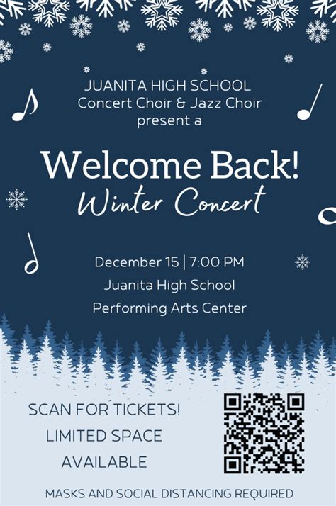 Welcome Back Winter Choir Concert At Juanita High School Performing