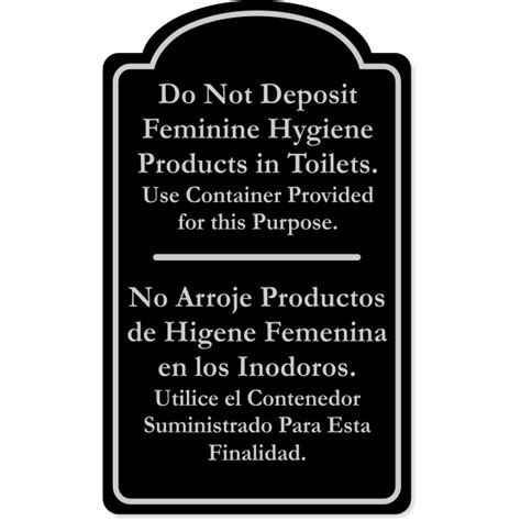 Bilingual Do Not Deposit Products Engraved Plastic Sign 10 X 6