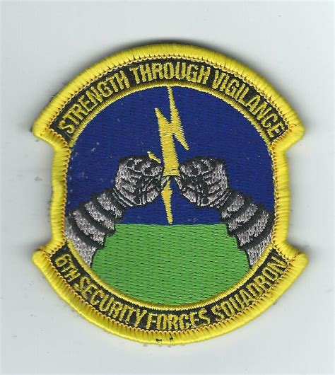 6th Security Forces Squadron New Patch Ebay
