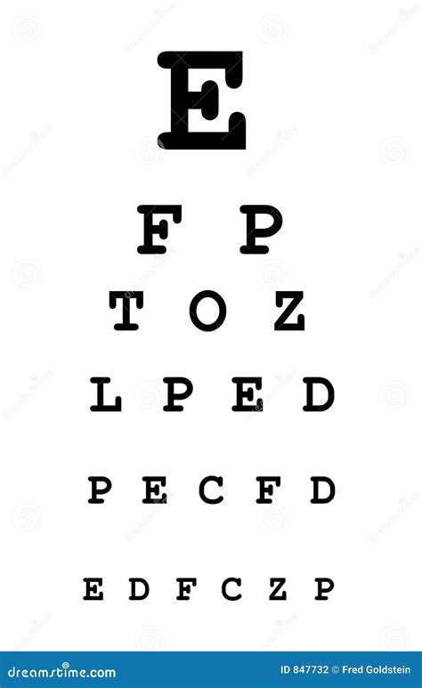 Eye Test Chart Royalty Free Stock Image 847732