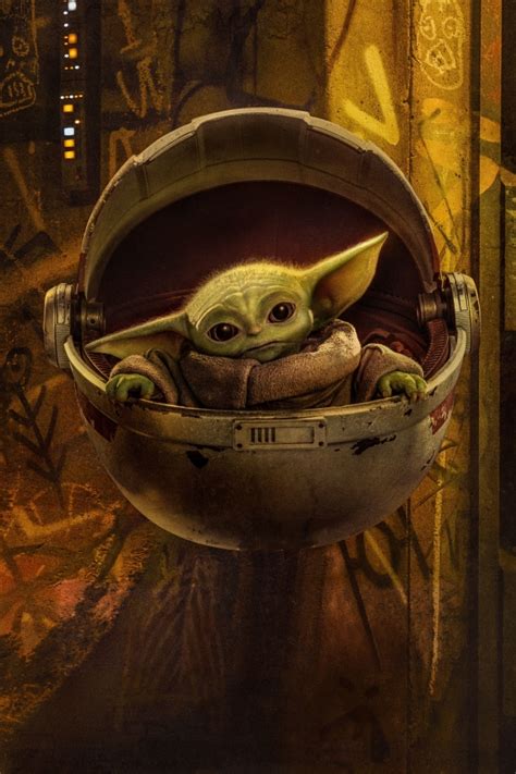 640x960 Resolution Baby Yoda Poster Iphone 4 Iphone 4s Wallpaper