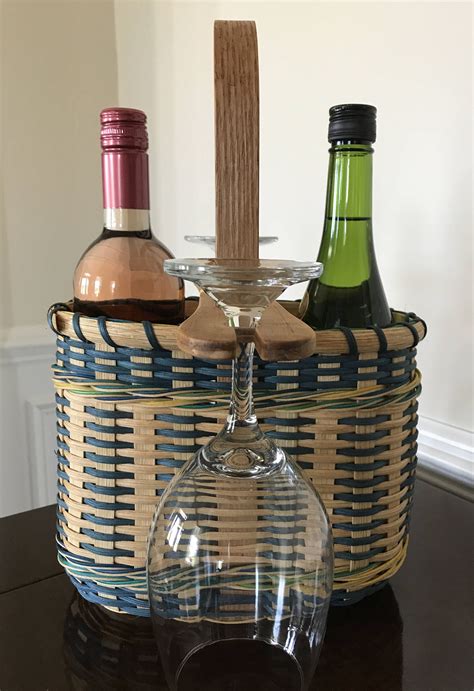 Colorful Double Wine Basket Wine Baskets Basket Favorite Wine