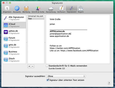 Import from dropbox, google drive, microsoft onedrive, and from other apps like apple mail and. Mac OS X Mail: E-Mail Signatur erstellen, formatieren und ...