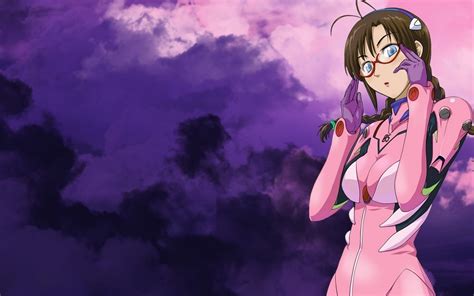 Wallpaper Anime Neon Genesis Evangelion Makinami Mari Screenshot