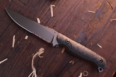 Toor Knives Krypteia Jd35s 4 Fixed Blade Sculpted Black G 10
