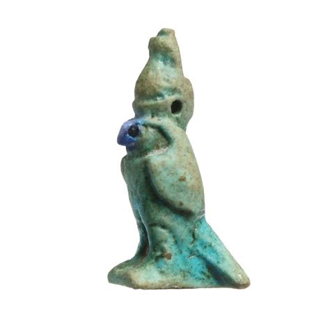 Oud Egyptisch Faience Helder Turkoois Amulet Van De Falcon Catawiki