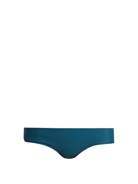 Mikoh Swimwear Bondi Cheeky Bikini Briefs In Blue Lyst