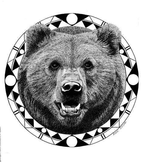 Bear Tat Without The Circle More Realistic Hair Would Be Great