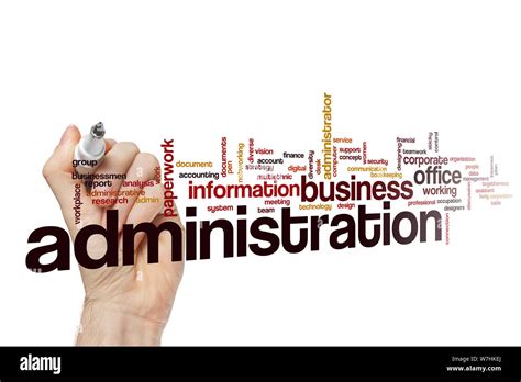 Administration Word Cloud Concept Stock Photo Alamy