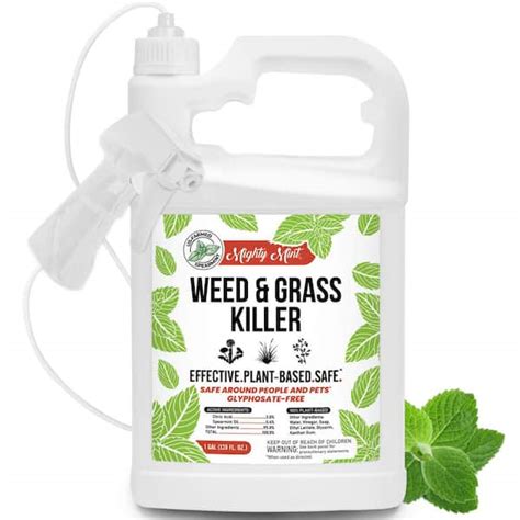 Mighty Mint 128 Oz Weed And Grass Killer Ready To Spray Natural Weed
