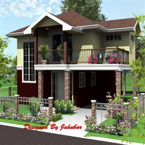 Modern Low Budget Low Cost Simple 2 Storey House Design Bmp You