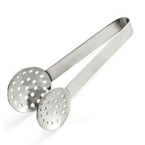 Norpro 625 Stainless Steel Round Tea Bag Squeezer Tongs No Drips No