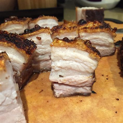 Sous Vide Chinese Crispy Roasted Pork Belly Siu Yuk Siu Gee Yuk