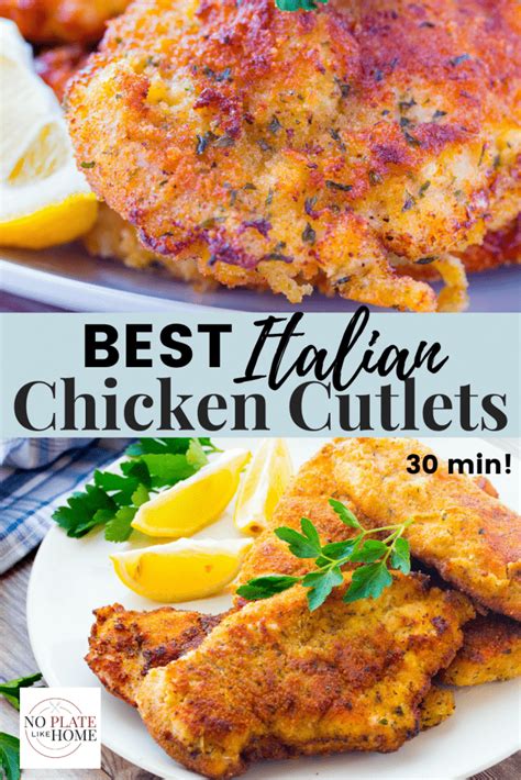 This recipe for italian breaded chicken cutlets is the best you'll ever have! Italian Breaded Chicken Cutlets + VIDEO - No Plate Like Home