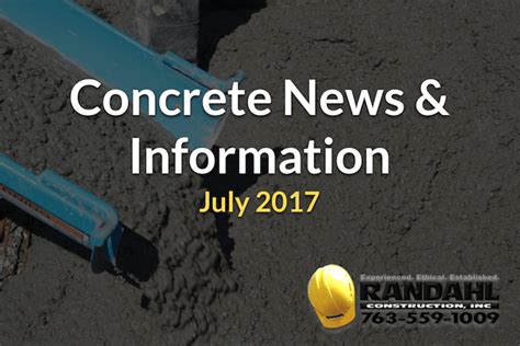 Minnesota Concrete News - July 2017, Concrete Contractor Randahl