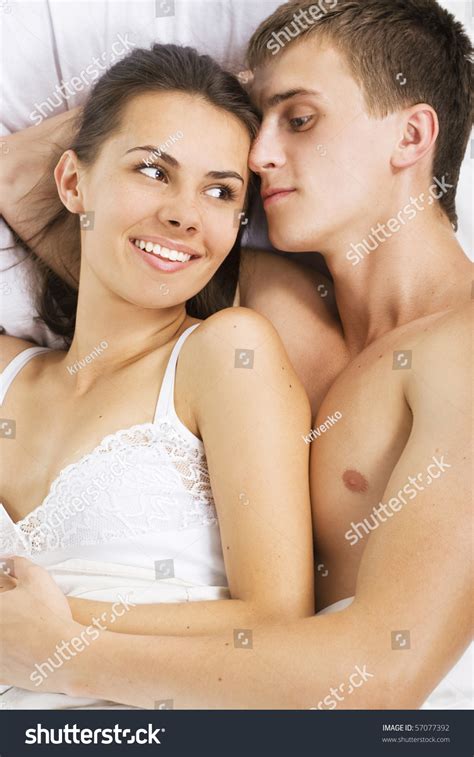 Loving Affectionate Nude Heterosexual Couple On Stock Photo Edit Now