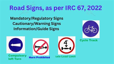 Road Signs Different Types Of Road Signs Their Classification And