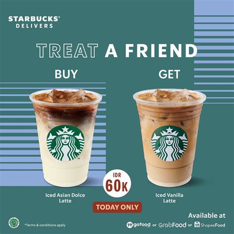 Starbucks Promo Treat A Friend Buy 1 Get 1 Disqonin