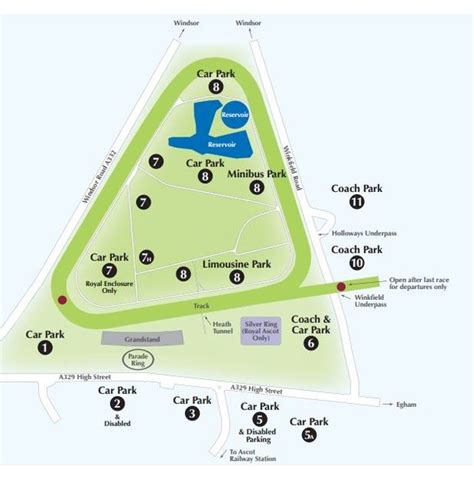 Ascot Car Park Map