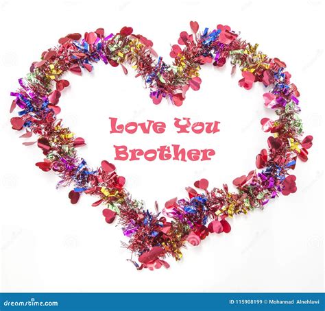 Greeting Card To Express Your Love For Your Brother Stock Image Image