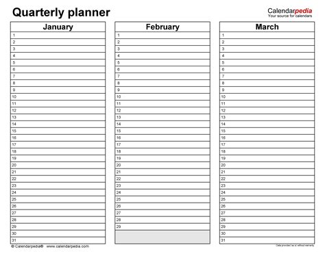 Yearly Planners In Microsoft Excel Format 36 Templates