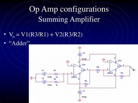 Ppt Operational Amplifiers Digital Simulation Powerpoint Presentation