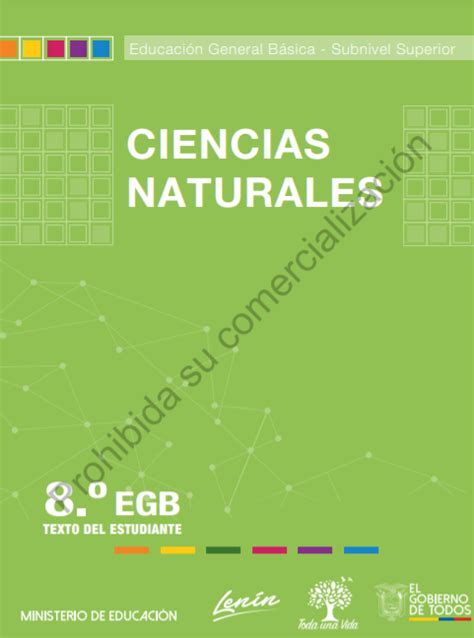 🥇【 Libro Texto De Ciencias Naturales 8 Octavo 2021 2022