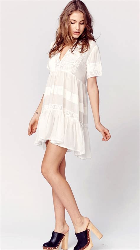 2019 Wholesale Casual Loose Fit Summer Dress Women White Cotton Mini