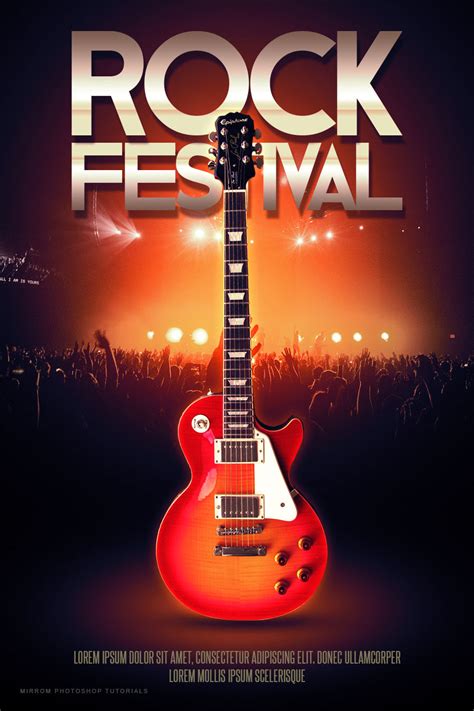 Create A Rock Festival Poster Design In Photoshop