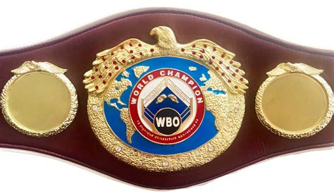 Wbo Championship Boxing Belt Full Size Hand Custom Made Unsigned