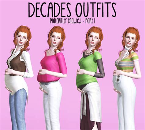 My Sims 3 Blog Maternity Enabled Clothing By Lunarsteal