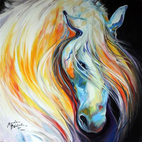 Abstract Horse Paintings Fine Art Originals By Marcia Baldwin