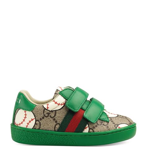 Gucci Kids Beige Gg Supreme Baseball Ace Sneakers Harrods Uk