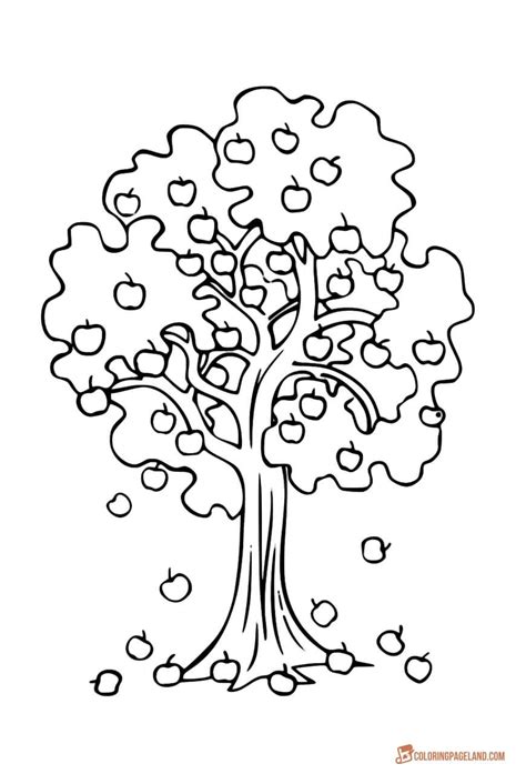 Four free printable tree templates to color and use for crafts and other learning activities. Fruit Tree Coloring Page at GetColorings.com | Free ...