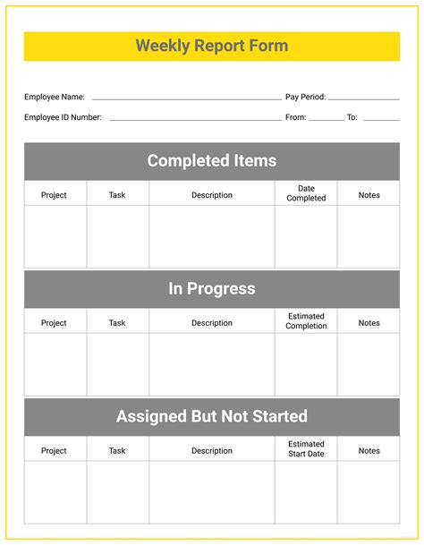 Weekly Status Report Template Ppt Free Download You Can Share This