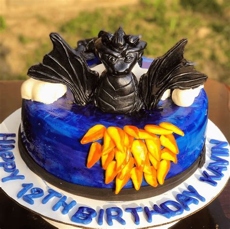 Dragon Birthday Cake Ideas Images Pictures