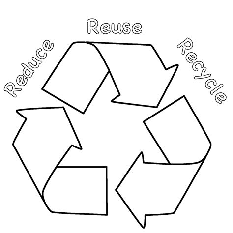 Recycling Coloring Pages For Kids - Coloring Home