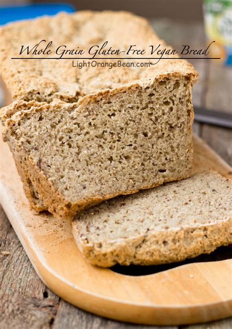 Whole Grain Gluten Free Vegan Bread Light Orange Bean