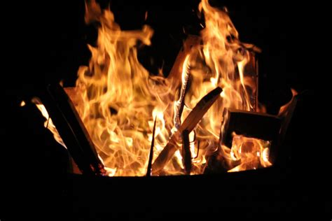 Free Images Night Dark Flame Fire Campfire Bonfire Heat Burn