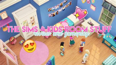 The Sims 4 Kids Room Stuff Review Items And Gameplay Youtube