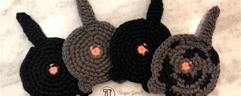 cat butt coaster crochet pattern unique yarn designs