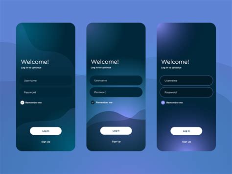 Log In App Ui By Rachel Keenan On Dribbble