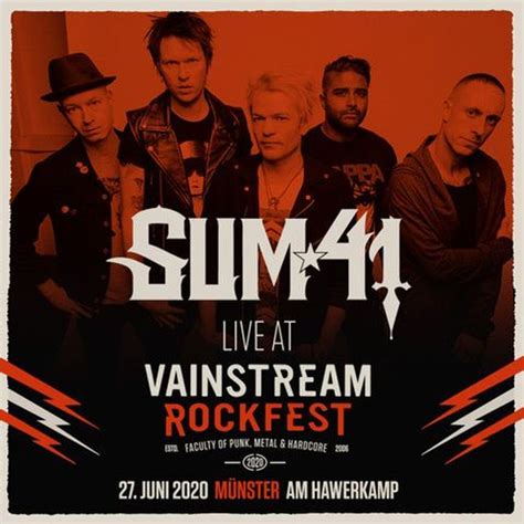 Bandsintown Sum 41 Tickets Vainstream Rockfest Jun 27 2020
