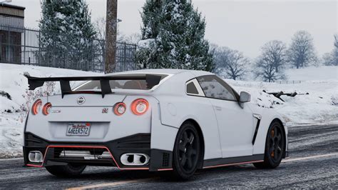 Hd Wallpaper White Coupe Car Grand Theft Auto V Nissan Gt R Nissan